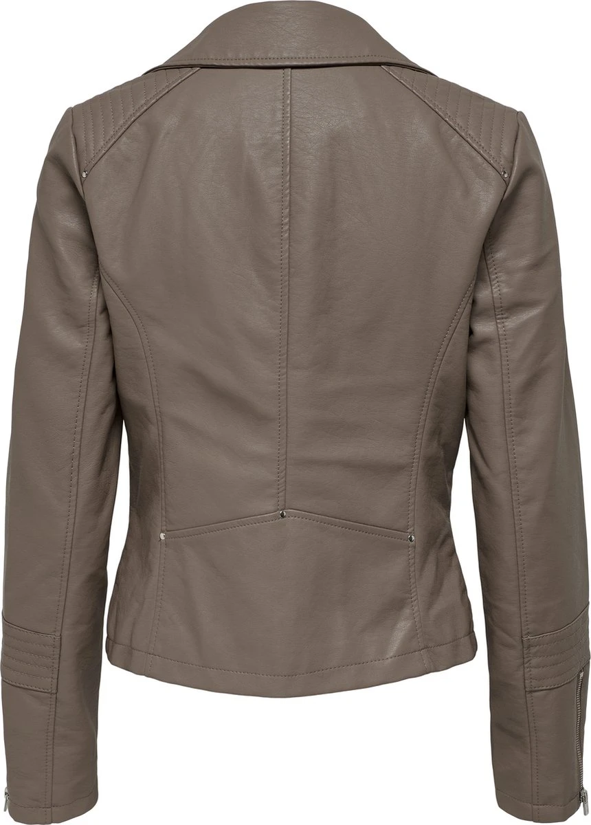 ONLY ONLGEMMA FAUX LEATHER BIKER OTW NOOS Dames Jas - Maat 38 4 ONLY ONLGEMMA FAUX LEATHER BIKER OTW NOOS Dames Jas - Maat 38 - Afbeelding 2