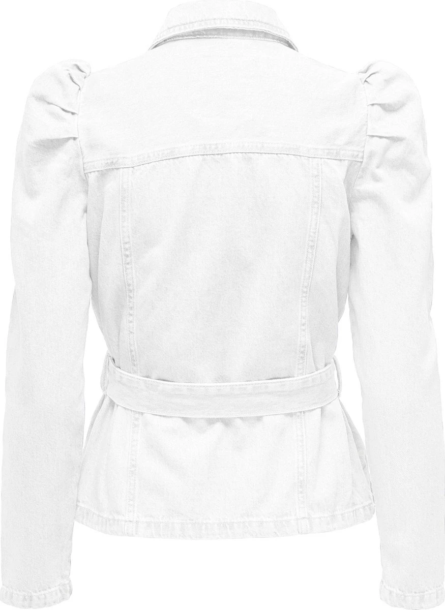 Only Blouse Onljules Ls Belt Dnm Jacket Nas 15235675 White Dames Maat - M 4 Only Blouse Onljules Ls Belt Dnm Jacket Nas 15235675 White Dames Maat - M - Afbeelding 2