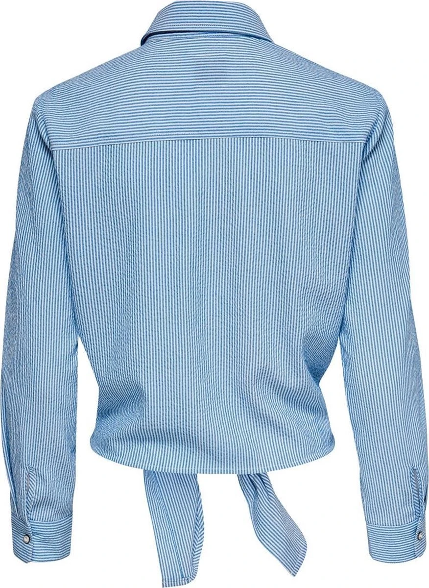 ONLY ONLLECEY LS KNOT SHIRT NOOS WVN Dames Blouse - Maat L 4 ONLY ONLLECEY LS KNOT SHIRT NOOS WVN Dames Blouse - Maat L - Afbeelding 2