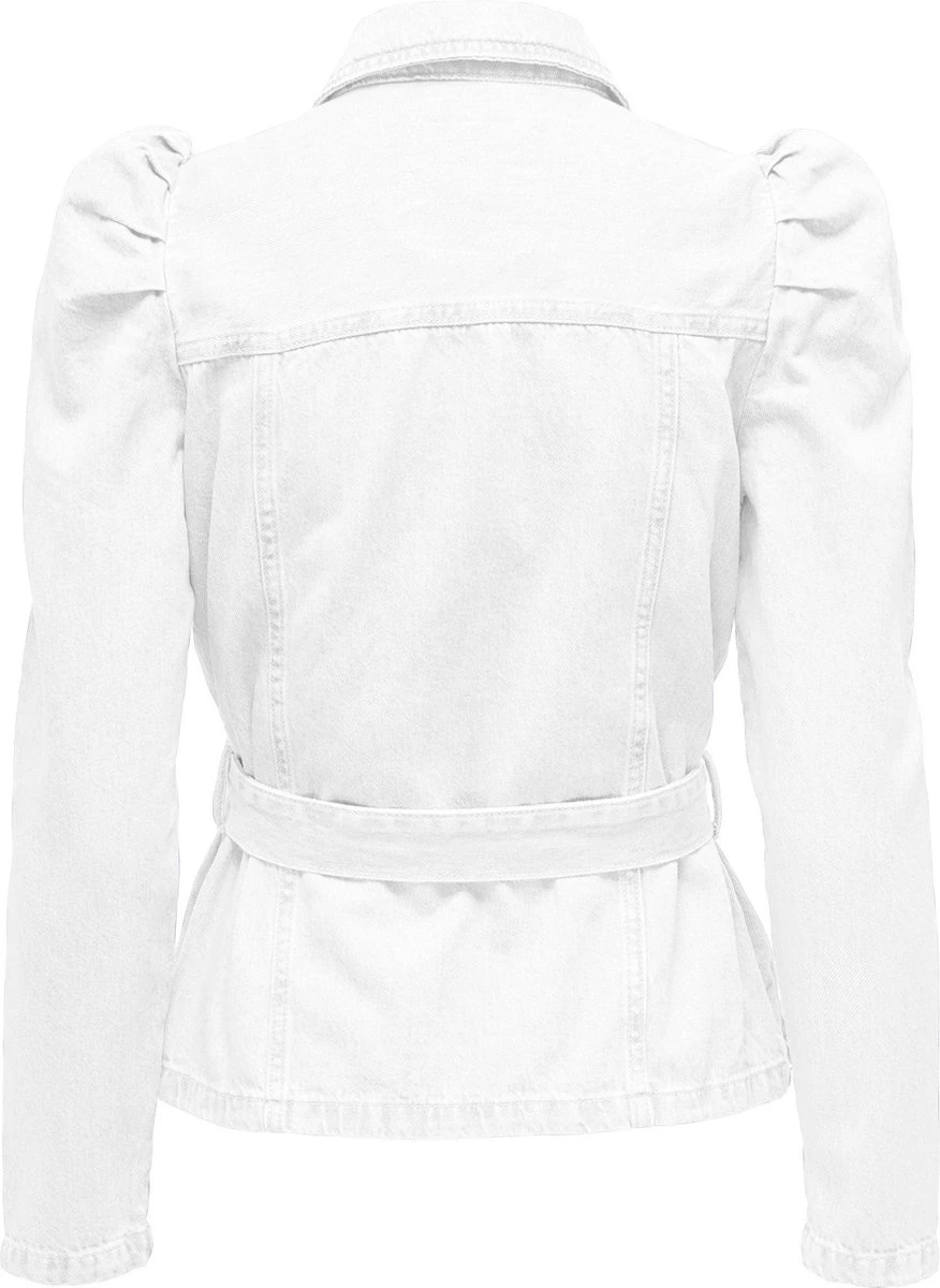 Only Blouse Onljules Ls Belt Dnm Jacket Nas 15235675 White Dames Maat - M 5 Only Blouse Onljules Ls Belt Dnm Jacket Nas 15235675 White Dames Maat - M - Afbeelding 3