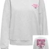 Only Trui Onlbrie L/s Usa O-neck Box Swt 15291529 Light Grey Mela/detroit Dames Maat - XL -Only 879x1200