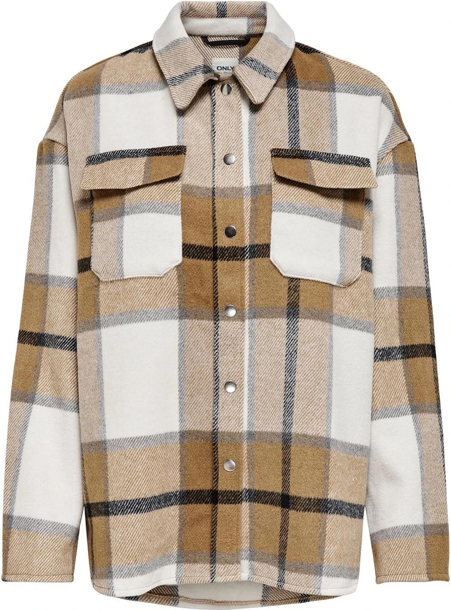 Only Jas Onlmaci L/s Check Shacket Cc Pnt 15232449 Cloud Dancer Dames Maat - XL 3 Only Jas Onlmaci L/s Check Shacket Cc Pnt 15232449 Cloud Dancer Dames Maat - XL