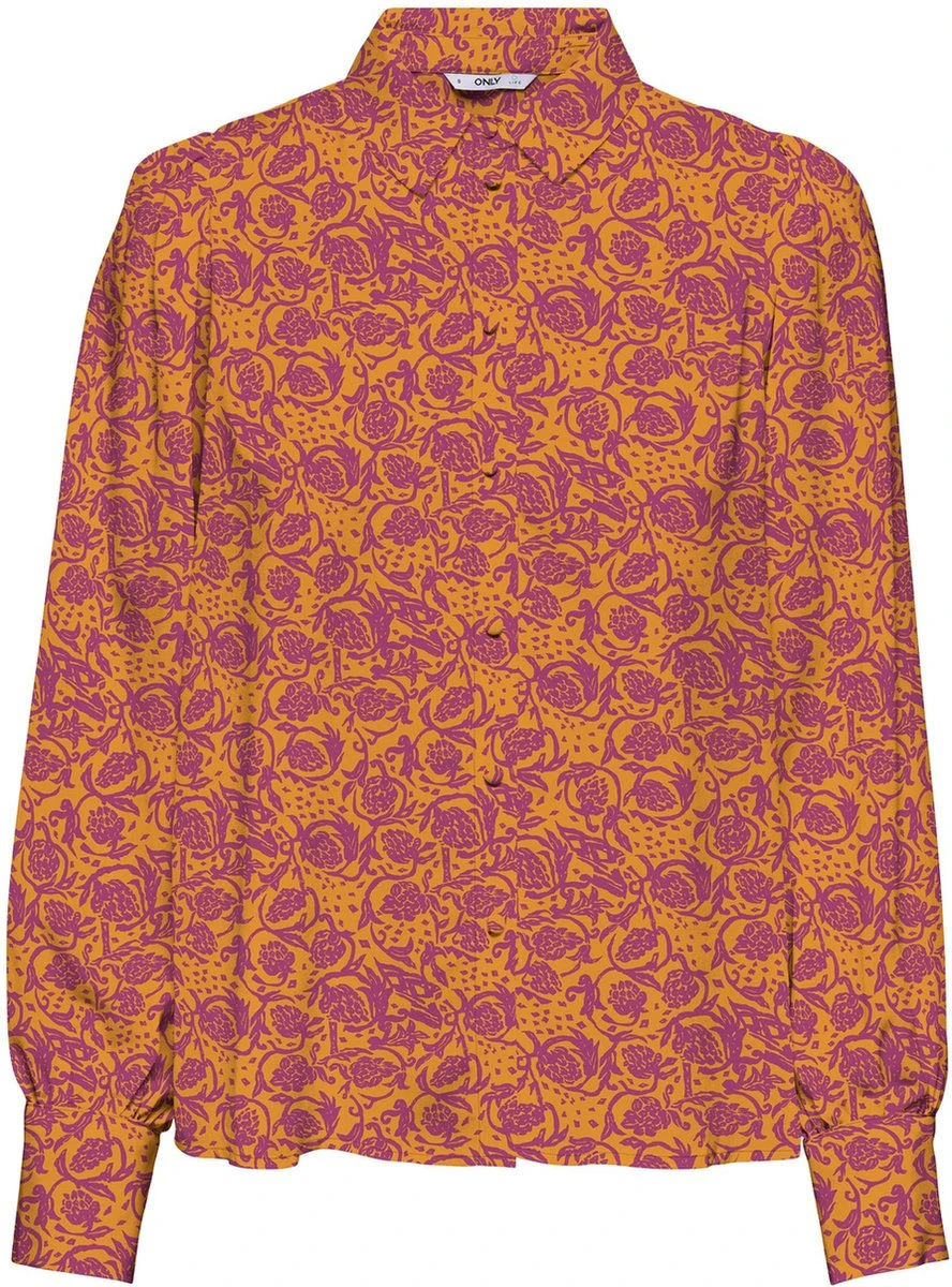 Only Blouse Onlmargot Life L/s Shirt Ptm 15284674 Flame Orange/boho Woodc Dames Maat - M 3 Only Blouse Onlmargot Life L/s Shirt Ptm 15284674 Flame Orange/boho Woodc Dames Maat - M