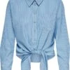 ONLY ONLLECEY LS KNOT SHIRT NOOS WVN Dames Blouse - Maat XL -Only 888x1200 12