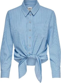 ONLY ONLLECEY LS KNOT SHIRT NOOS WVN Dames Blouse - Maat XL