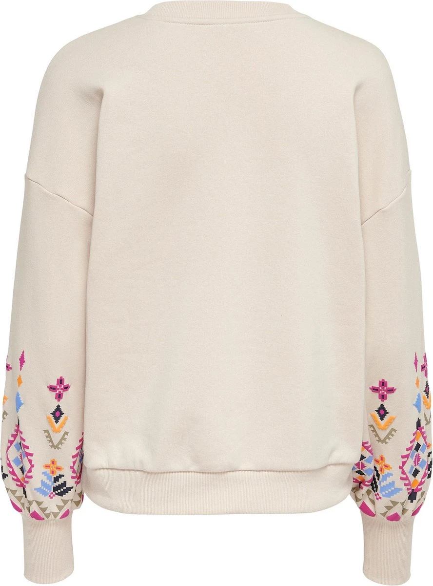 Only Trui Onlemily L/s O-neck Box Ub Swt 15285248 Pumice Stone/sleeve Pat Dames Maat - L 4 Only Trui Onlemily L/s O-neck Box Ub Swt 15285248 Pumice Stone/sleeve Pat Dames Maat - L - Afbeelding 2