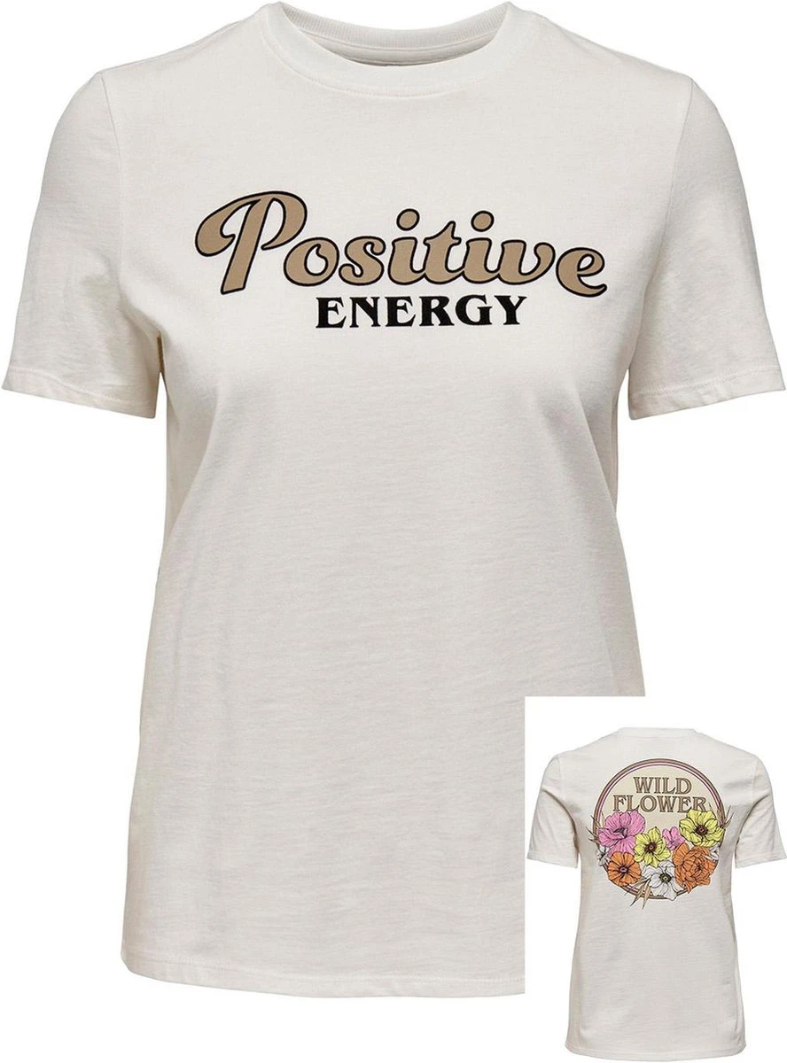 Only T-shirt Onlfreya Reg S/s Flower Top Box Jrs 15290566 Cloud Dancer/wild Dames Maat - S 3 Only T-shirt Onlfreya Reg S/s Flower Top Box Jrs 15290566 Cloud Dancer/wild Dames Maat - S