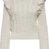 Only Trui Onlcarla Life Ls O-neck Ruffle Knt 15283389 Ecru Dames Maat - S 1 Only Trui Onlcarla Life Ls O-neck Ruffle Knt 15283389 Ecru Dames Maat - S -Only 890x1200 1