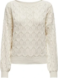 ONLY ONLBRYNN LIFE STRUCTURE L/S PUL KNT NOOS Dames Trui - Maat XL