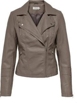 ONLY ONLGEMMA FAUX LEATHER BIKER OTW NOOS Dames Jas - Maat 44