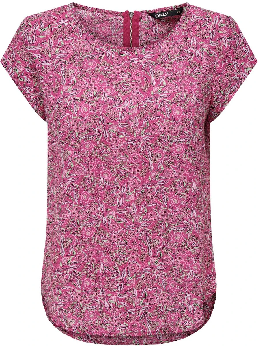 Only T-shirt Onlvic S/s Aop Top Noos Ptm 15161116 Verry Berry/floral Boh Dames Maat - 44 3 Only T-shirt Onlvic S/s Aop Top Noos Ptm 15161116 Verry Berry/floral Boh Dames Maat - 44