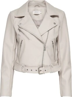 ONLY ONLVERA FAUX LEATHER BIKER CC OTW Dames Jas - Maat XS
