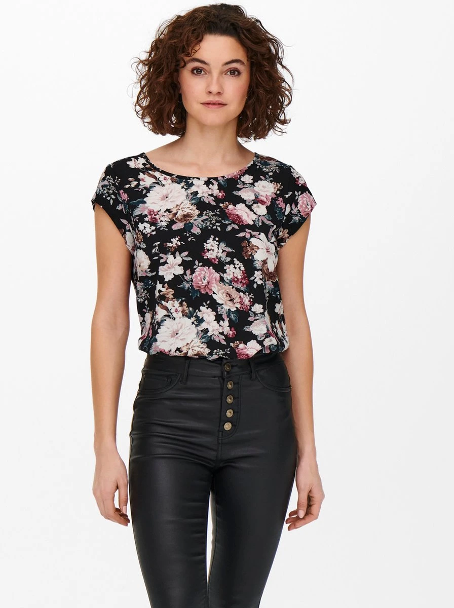 ONLY ONLVIC S/S AOP TOP NOOS PTM Dames Top - Maat 42 5 ONLY ONLVIC S/S AOP TOP NOOS PTM Dames Top - Maat 42 - Afbeelding 3