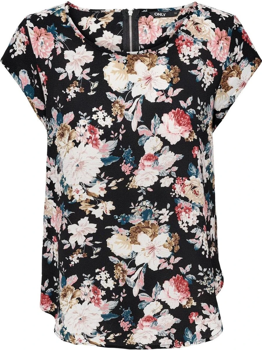 ONLY ONLVIC S/S AOP TOP NOOS PTM Dames Top - Maat 42 3 ONLY ONLVIC S/S AOP TOP NOOS PTM Dames Top - Maat 42