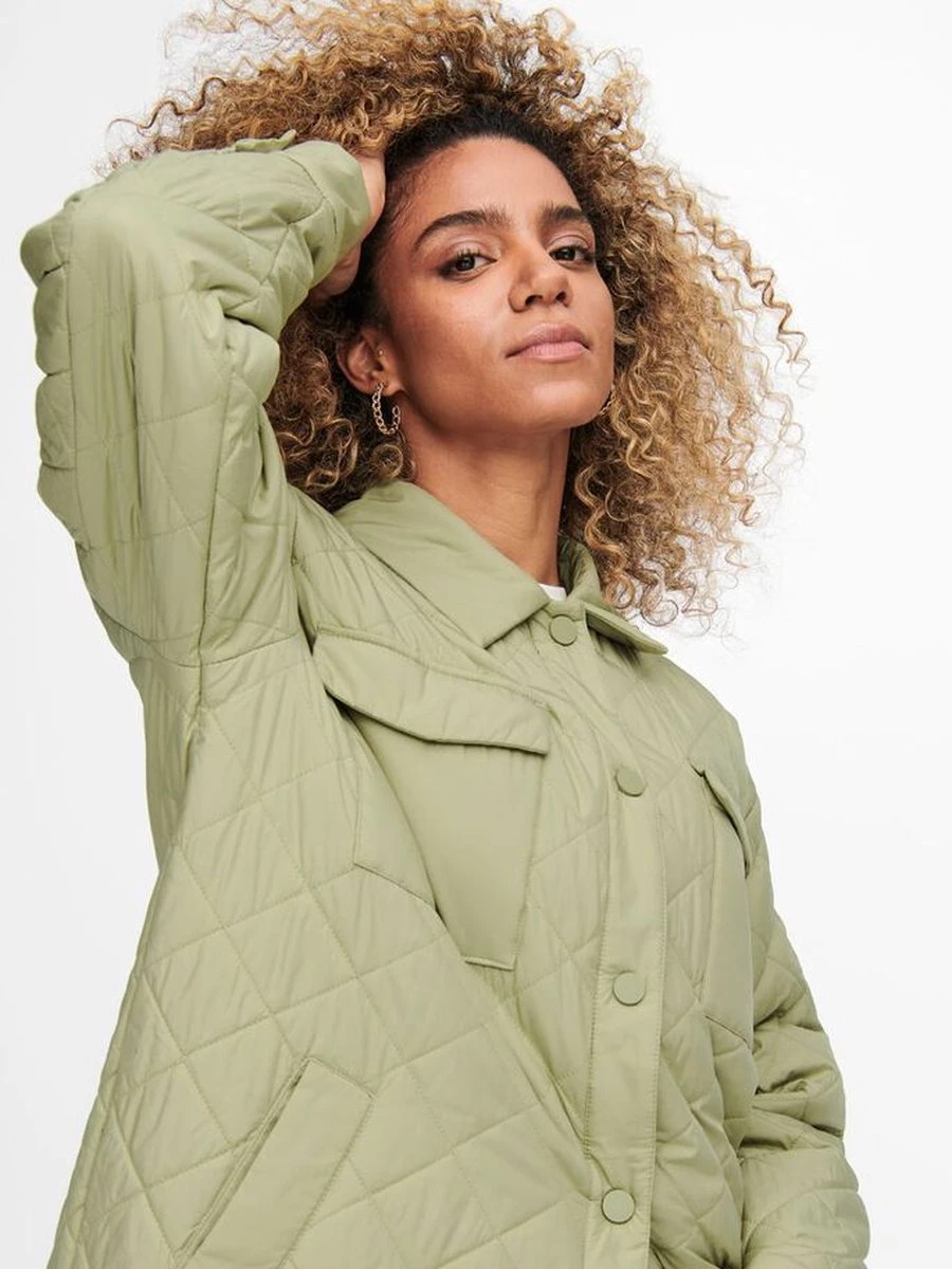 ONLY ONLNEWTANZIA LONG QUILT SHACKET OTW Dames Jas - Maat S 8 ONLY ONLNEWTANZIA LONG QUILT SHACKET OTW Dames Jas - Maat S - Afbeelding 6