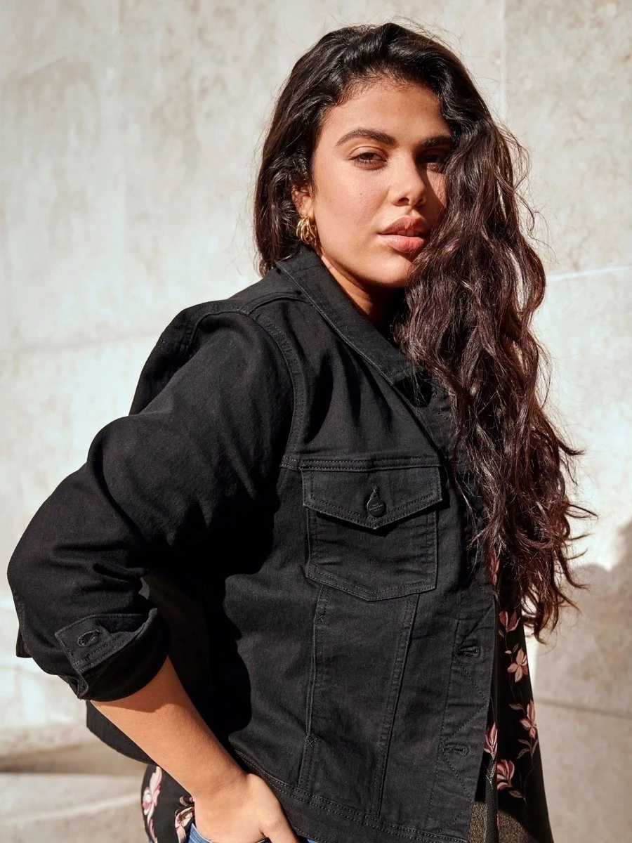 ONLY CARMAKOMA CARWESPA LS JACKET BLACK DNM Dames Jas - Maat 44 8 ONLY CARMAKOMA CARWESPA LS JACKET BLACK DNM Dames Jas - Maat 44 - Afbeelding 6