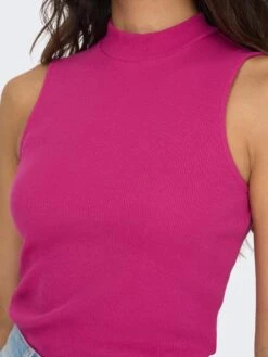 Only Top Onlnessa S/l Highneck Rib Top Jrs N 15227000 Very Berry Dames Maat - M -Only 900x1200 293
