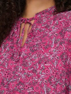 Only Blouse Onlkeira L/s String Top Ptm 15283796 Very Berry/ Floral Boh Dames Maat - M -Only 900x1200 328