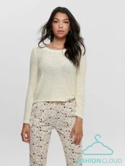 Only Trui Onlgeena Xo L/s Pullover Knt Noos 15113356 Cloud Dancer Dames Maat - XS -Only 900x1200 5