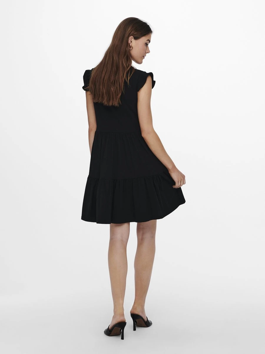 ONLY ONLMAY CAP SLEEVES FRILL DRESS NOOS Dames Jurk - Maat L 5 ONLY ONLMAY CAP SLEEVES FRILL DRESS NOOS Dames Jurk - Maat L - Afbeelding 3