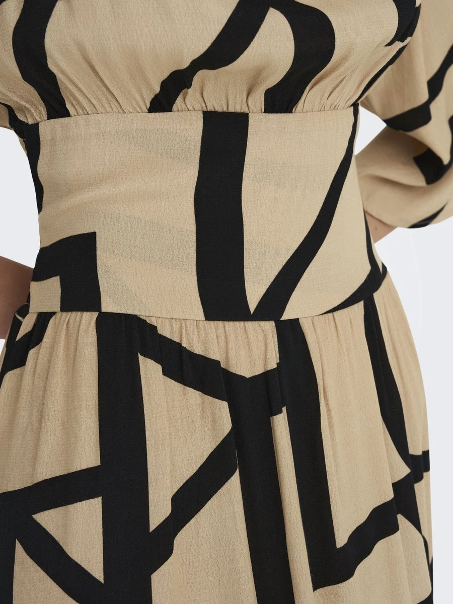 ONLY ONLAVA 3/4 MIDI DRESS PTM Dames Jurk - Maat XL 8 ONLY ONLAVA 3/4 MIDI DRESS PTM Dames Jurk - Maat XL - Afbeelding 6