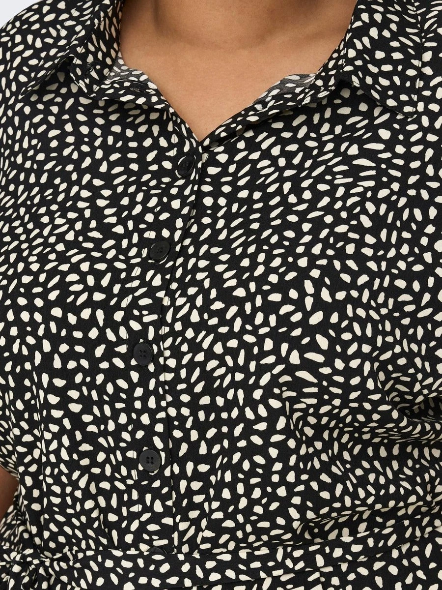 Only Carmakoma Cardiega Jurk Zwart/wit Maat 44 4 Only Carmakoma Cardiega Jurk Zwart/wit Maat 44 - Afbeelding 2