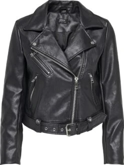 ONLY ONLVERA FAUX LEATHER BIKER CC OTW Dames Jas - Maat M