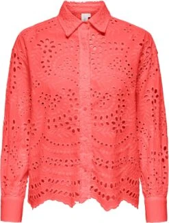 Only Blouse Onlnew Lalisa Ls Boxy Shirt Wvn 15283368 Georgia Peach Dames Maat - S