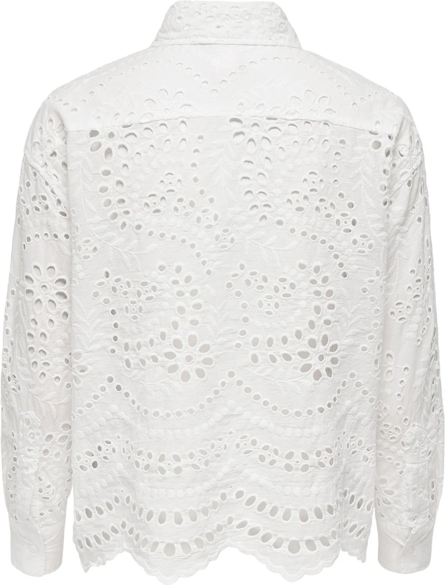 Only Blouse Onlnew Lalisa Ls Boxy Shirt Wvn 15283368 Bright White Dames Maat - M 4 Only Blouse Onlnew Lalisa Ls Boxy Shirt Wvn 15283368 Bright White Dames Maat - M - Afbeelding 2