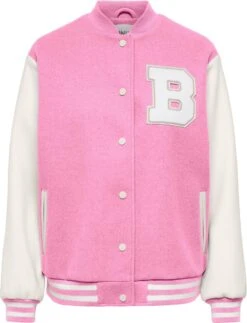 Only Jas Onlsilja Life Bomber Jacket Cc Otw 15274991 Bonbon/sleeve Ci Dames Maat - XL
