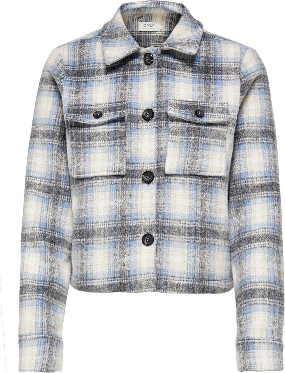 Only Jas Onllou Short Check Jacket Otw Noos 15208838 Pumice Stone/allure Dames Maat - S 20 Only Jas Onllou Short Check Jacket Otw Noos 15208838 Pumice Stone/allure Dames Maat - S - Afbeelding 18