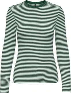 ONLY ONLMAJA L/S STRIPE O-NECK TOP CC JRS Dames Top - Maat XL