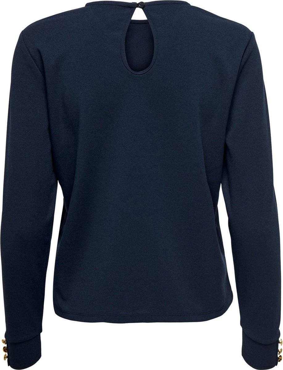 Only T-shirt Onlsania L/s Button Top Jrs 15286189 Navy Blazer Dames Maat - M 4 Only T-shirt Onlsania L/s Button Top Jrs 15286189 Navy Blazer Dames Maat - M - Afbeelding 2