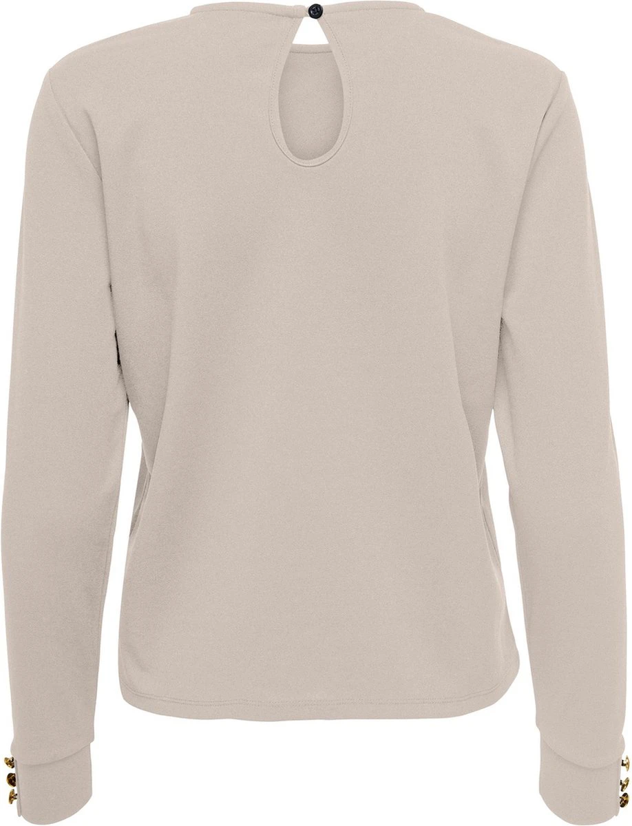 Only T-shirt Onlsania L/s Button Top Jrs 15286189 Pumice Stone Dames Maat - XL 4 Only T-shirt Onlsania L/s Button Top Jrs 15286189 Pumice Stone Dames Maat - XL - Afbeelding 2