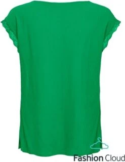 Only T-shirt Onljasmina S/s V-neck Lace Top Noos 15252241 Kelly Green Dames Maat - S -Only 925x1200 2