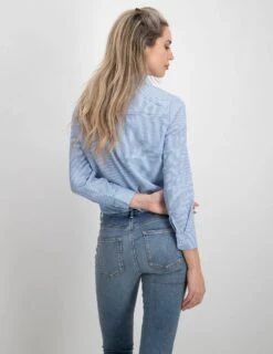 ONLY ONLLECEY LS KNOT SHIRT NOOS WVN Dames Blouse - Maat S -Only 927x1200 112