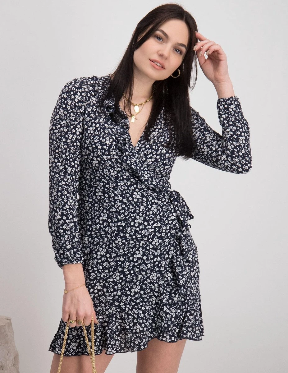 ONLY ONLCARLY L/S WRAP SHORT DRESS NOOS WVN Dames Jurk - Maat 40 16 ONLY ONLCARLY L/S WRAP SHORT DRESS NOOS WVN Dames Jurk - Maat 40 - Afbeelding 14