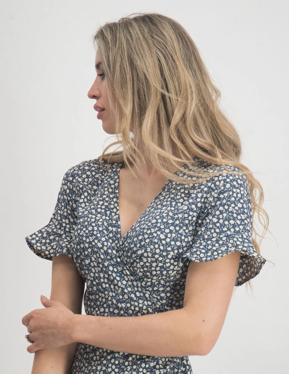 ONLY ONLOLIVIA S/S WRAP DRESS WVN NOOS Dames Jurk - Maat 38 4 ONLY ONLOLIVIA S/S WRAP DRESS WVN NOOS Dames Jurk - Maat 38 - Afbeelding 2