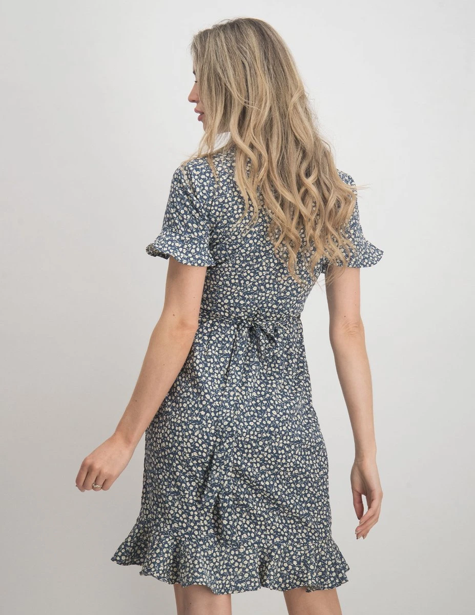 ONLY ONLOLIVIA S/S WRAP DRESS WVN NOOS Dames Jurk - Maat 38 7 ONLY ONLOLIVIA S/S WRAP DRESS WVN NOOS Dames Jurk - Maat 38 - Afbeelding 5