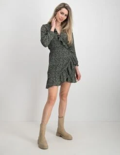 ONLY ONLCARLY L/S WRAP SHORT DRESS NOOS WVN Dames Jurk - Maat 40 -Only 927x1200 41