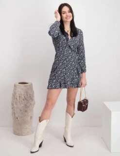 ONLY ONLCARLY L/S WRAP SHORT DRESS NOOS WVN Dames Jurk - Maat 36 -Only 927x1200 47