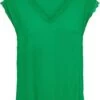 Only T-shirt Onljasmina S/s V-neck Lace Top Noos 15252241 Kelly Green Dames Maat - S