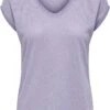 ONLY ONLSILVERY S/S V NECK LUREX TOP JRS NOOS Dames Top - Maat XL -Only 931x1200 2