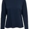 Only T-shirt Onlsania L/s Button Top Jrs 15286189 Navy Blazer Dames Maat - XXL -Only 935x1200 7