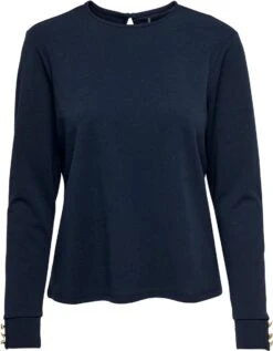 Only T-shirt Onlsania L/s Button Top Jrs 15286189 Navy Blazer Dames Maat - XXL