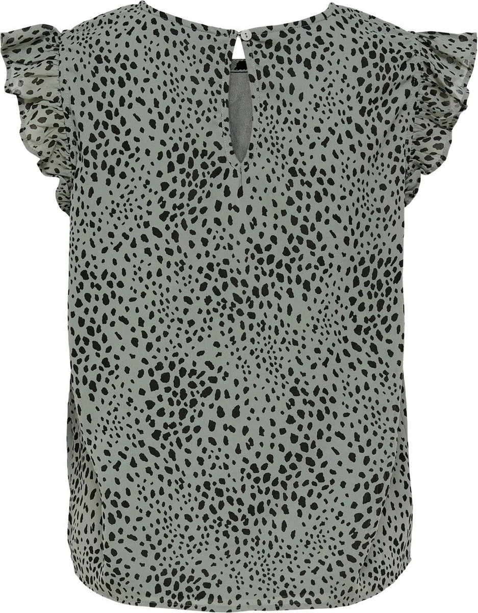 ONLY ONLANN STAR S/L FRILL TOP NOOS PTM Dames T-shirt - Maat M 6 ONLY ONLANN STAR S/L FRILL TOP NOOS PTM Dames T-shirt - Maat M - Afbeelding 4