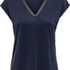 ONLY ONLFREE S/S MODAL STITCH TOP JRS Dames Top - Maat M