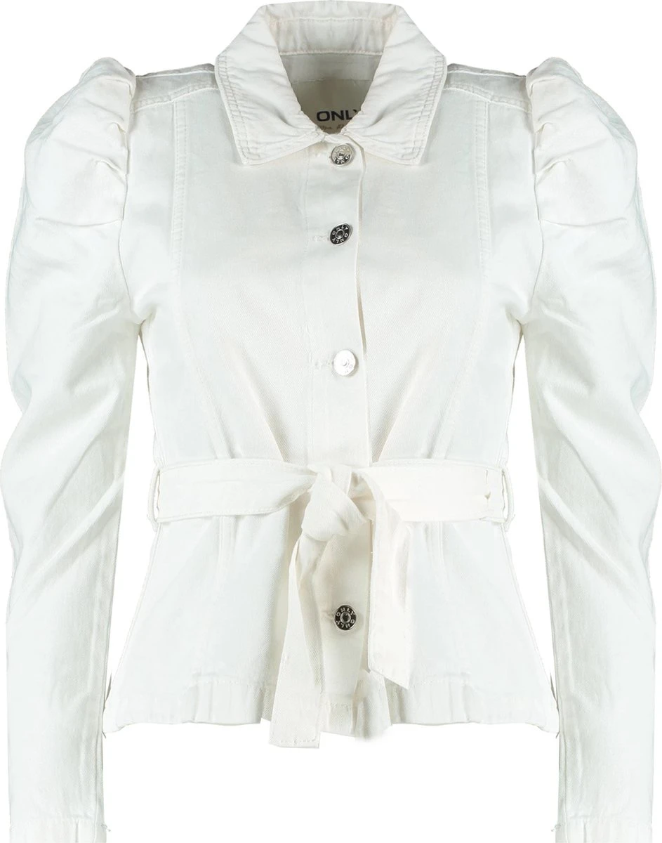 Only Blouse Onljules Ls Belt Dnm Jacket Nas 15235675 White Dames Maat - M 6 Only Blouse Onljules Ls Belt Dnm Jacket Nas 15235675 White Dames Maat - M - Afbeelding 4
