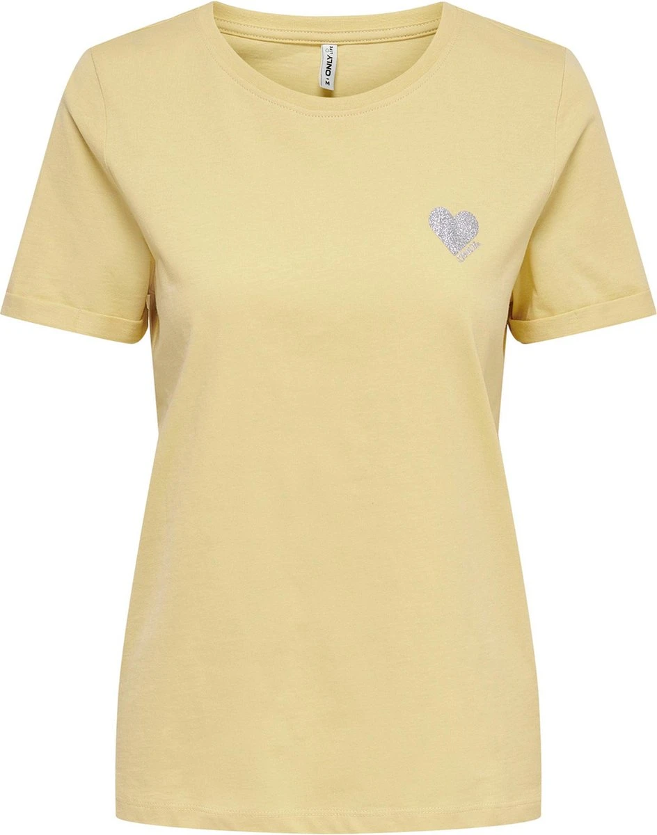 Only T-shirt Onlkita S/s Logo Top Noos 15244714 Straw Dames Maat - S 3 Only T-shirt Onlkita S/s Logo Top Noos 15244714 Straw Dames Maat - S