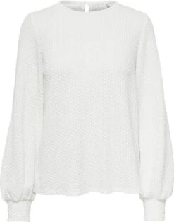 Only Blouse Onlgitta L/s Top Cuff Cs Jrs 15287195 Cloud Dancer Dames Maat - M